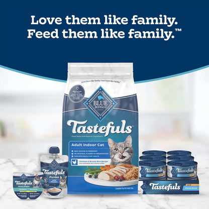 Blue Buffalo Tastefuls Paté Spoonless Single Wet Cat Food Variety Pack (Chicken & Turkey), Made with Natural Ingredients Enhanced with Minerals & Other Nutrients, 2.6-Oz. Twin-Pack Trays (12 Count)9