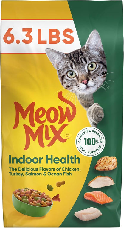 Meow Mix Indoor Health Dry Cat Food, 6.3 Pound Bag1