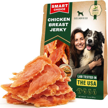 Beloved Pets Dog Chicken Treats Jerky Strips 10.6 Oz - Human Grade Meat Sticks - Natural Pet Dried Snacks Rawhide - Free - Long Lasting Chews for Large & Small Dogs12