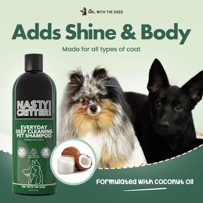 Nasty Critter! by Girl with the Dogs - Made in USA - Deep Clean Everyday Dog Shampoo for 8 Weeks+ (16 Oz)4