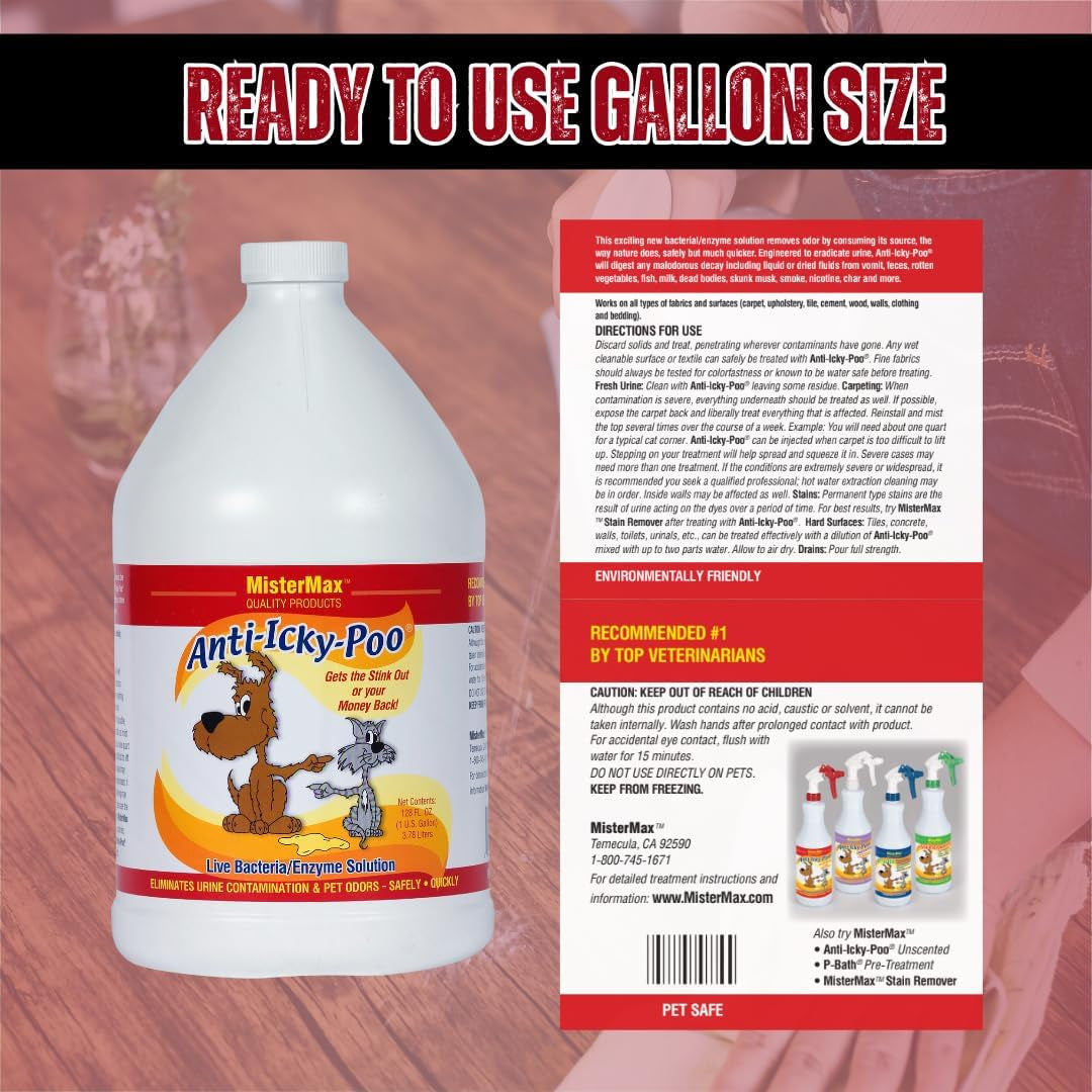 mister-max-anti-icky-poo-pet-urine-enzyme-cleaner-original-scent-1-gallon-feces-odor-remover-enzymatic-cleaner-for-dog-cat-urine-pet-odor-remover-spray