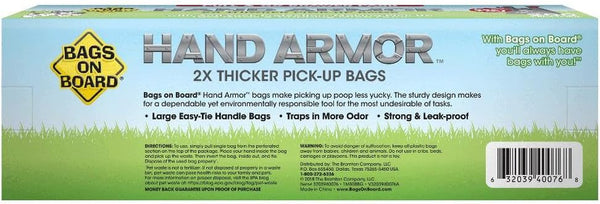 Bags on Board Dog Poop Bags with Easy Tie Handles, Drawer Pack, 200 Count | Extra Thick Waste Pickup Bags, Easy Tie Handles, Easy Dispensing Drawer Pack, Strong Leak Proof Design, 200 Count3