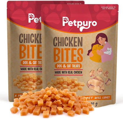 Soft Chicken Treats for Dogs, Grain Free Training Rewards Snacks, High Protein Chewy Bites for Puppy and Small & Senior Dogs, 10.6 Oz8