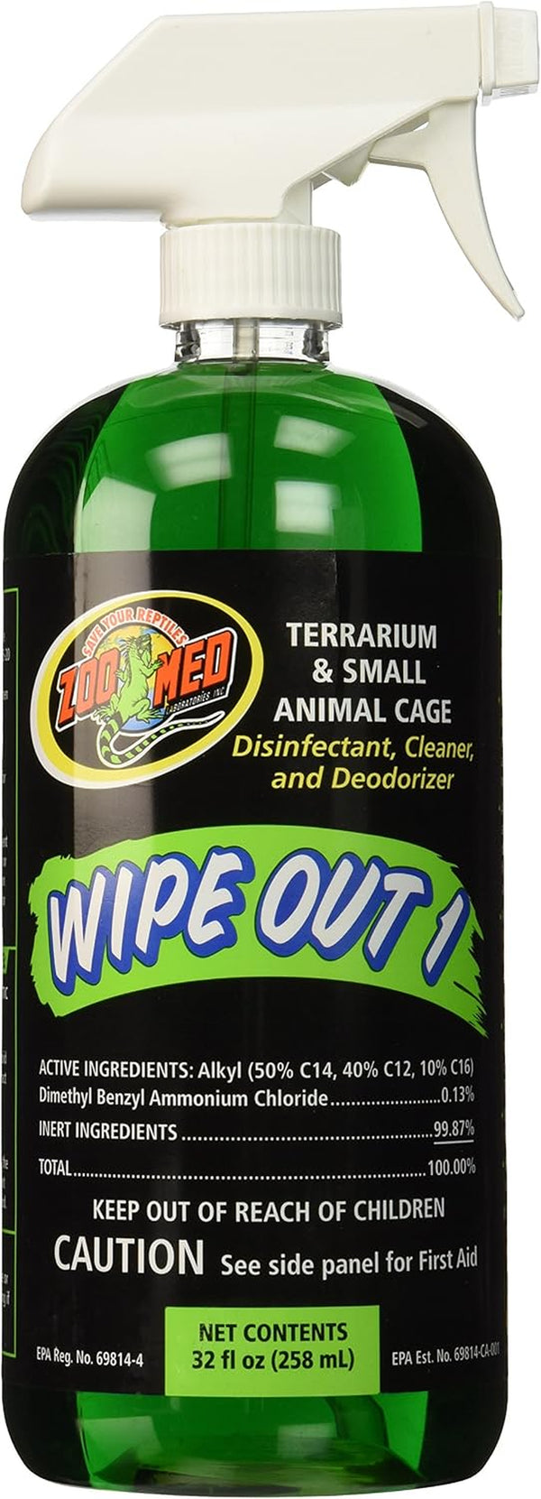 Zoo Med Wipe Out 1 Disinfectant, 32 Oz1