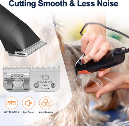 3 Pack 10 Clipper Blade Compatible with Andis, Wahl and Oster Dog Clippers | Detachable Pet Grooming Replacement Blade for Dog Grooming Clippers, Replacement Blades, Compatible Accessory7