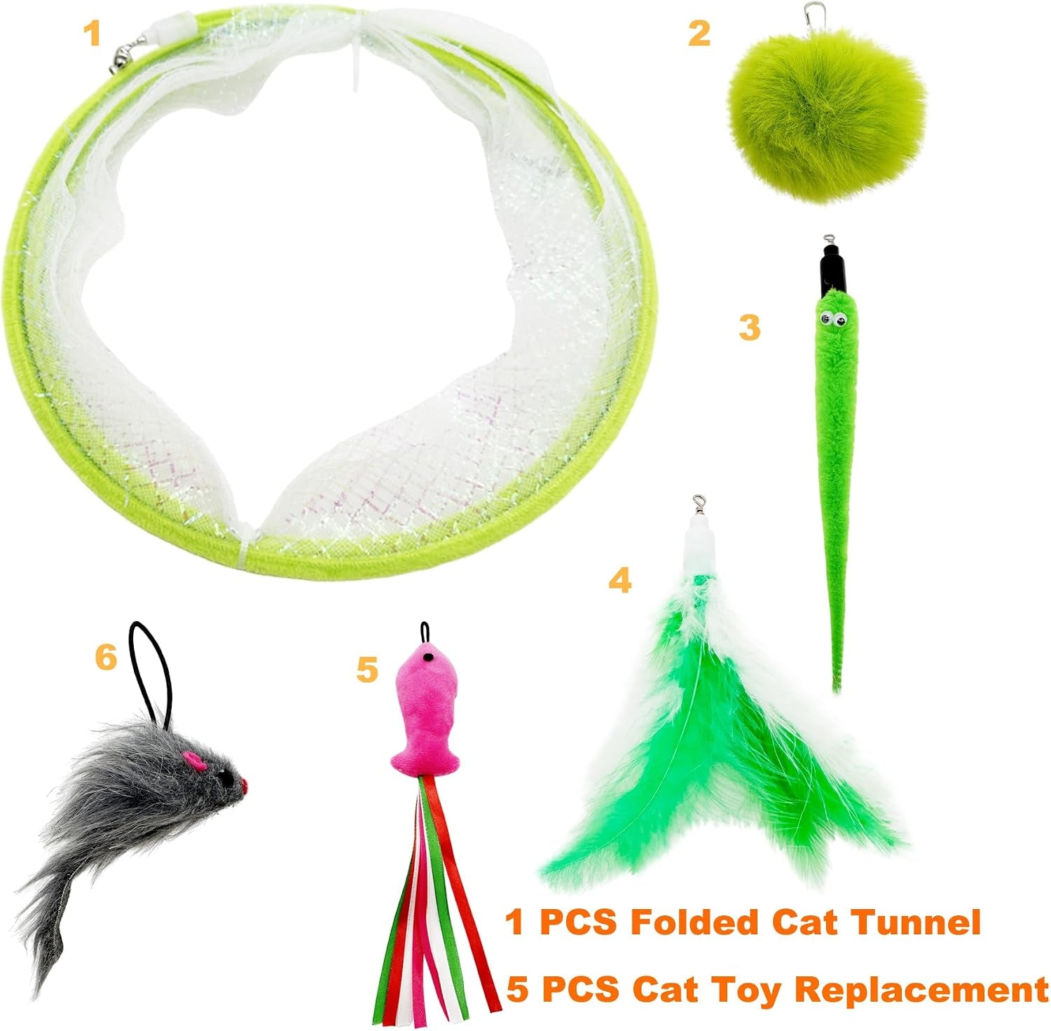 self-play-cat-hunting-spiral-tunnel-toy-folded-cat-spring-tunnel-toys-for-indoor-cats-green