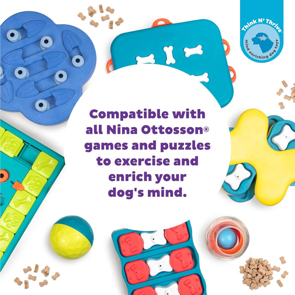 Outward Hound by Nina Ottosson Puzzle Bitez USA Made Dog Treats, Peanut Butter Flavor, Bite-Sized Training Reward and Interactive Puzzle Toy Treats, 7.5Oz5