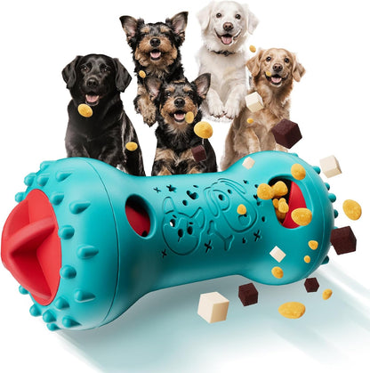 Interactive Dog Toys,Adjustable Treat Dispensing Toy to Keep Them Busy | Dog Enrichment for Brain Stimulation & Cognitive for Puppy Puzzle to Reduce Boredom-Ideal Gift for All Dogs(Rigid Nylon)1
