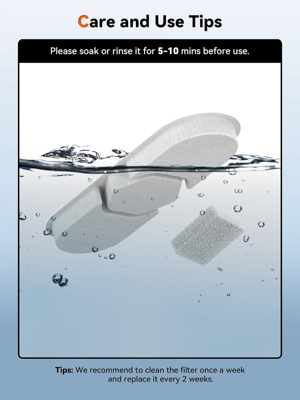 3.4Gal Dog Water Fountain for Large Dogs, Extra Large Stainless Steel Pet Water Fountain, round Dog Water Bowl Dispenser with Metal Handle, Water Level Window for Multi Pet Home(6 Filters)3