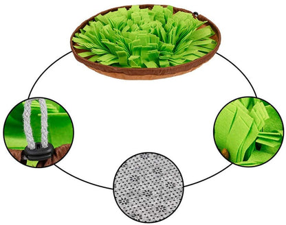 AWOOF Pet Snuffle Mat for Dogs, Interactive Feed Game for Boredom, Encourages Natural Foraging Skills for Cats Dogs Bowl Travel Use, Dog Treat Dispenser Indoor Outdoor Stress Relief7