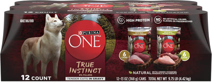 Purina ONE Classic Ground Chicken and Brown Rice Entree Adult Wet Dog Food - (Pack of 12) 13 Oz. Cans11