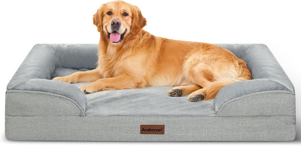 Dog Bed for Extra Large Dogs, 44-Inch Orthopedic XL Waterproof Pet Beds | Aodisman Big Size Pet Bed with Sides,Comfort Thick Egg-Crate Foam,Dog Crate Pad & Couch Bed,Washable Cover & Non-Slip Bottom11