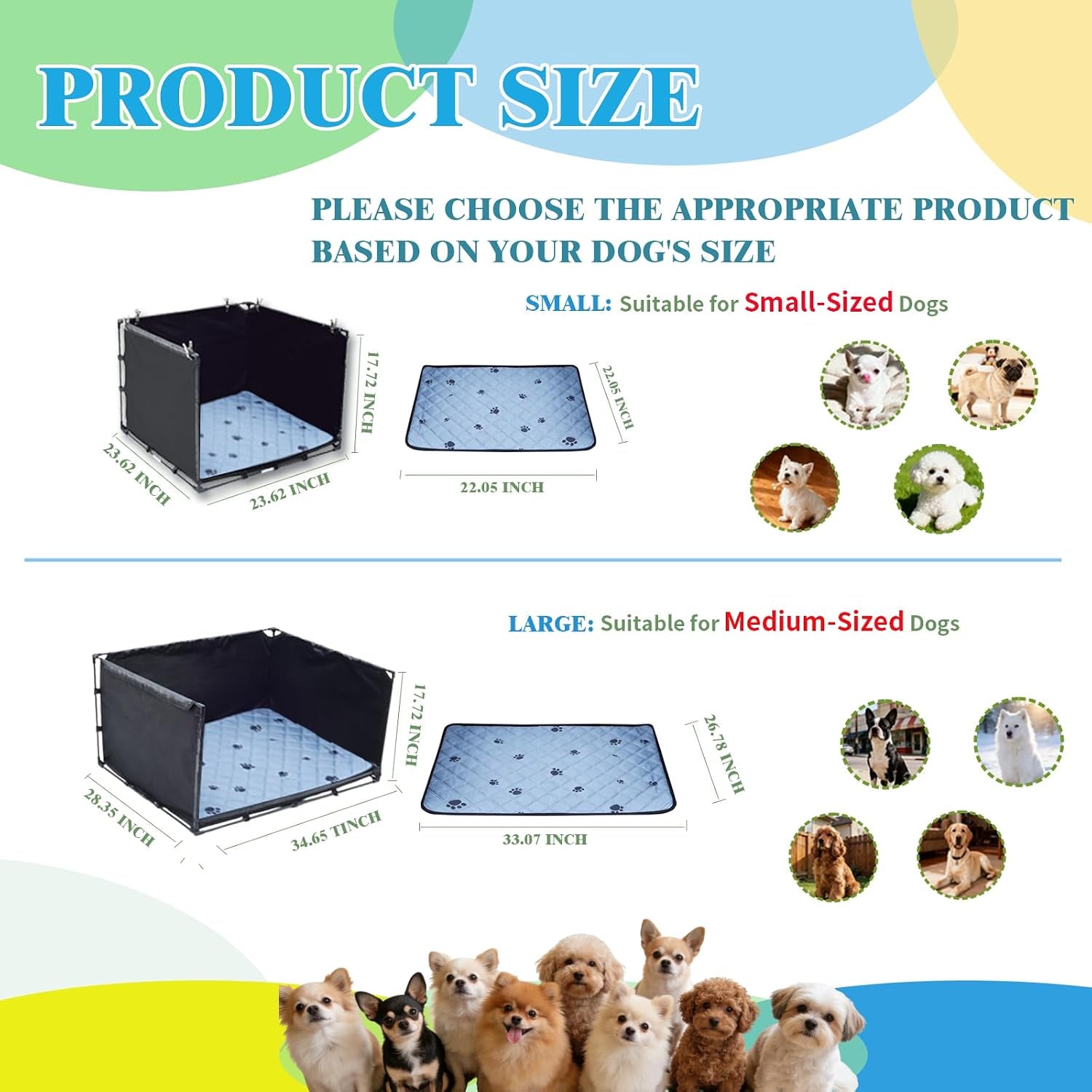 dog-pee-pad-holder-tray-with-washable-pee-pad-foldable-indoor-potty-station-for-small-to-medium-dogs-23-62x23-62x17-72-portable-reusable-litter-box-with-high-walls-small