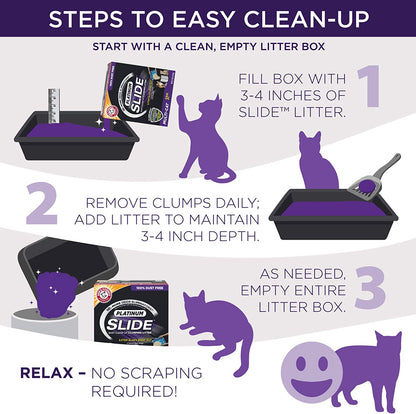 Arm & Hammer Slide Easy Clean-Up Litter, Non-Stop Odor Control, 19Lb3