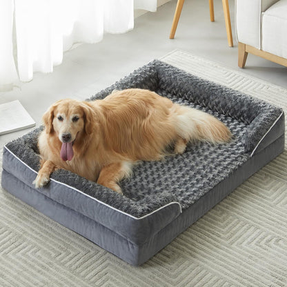 WNPETHOME Dog Beds for Large Sized Dogs, Washable Orthopedic Dog Couch Sofa Bed with Waterproof Lining & Non-Skid Bottom for Pet Sleeping13