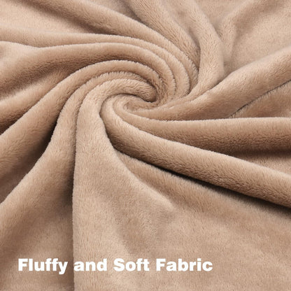 Onarway Dog Blanket Washable for Puppy: 4 Packs Dog Blankets 40”X28” | Fluffy Soft Small Throw for Cat Puppy Kitten Dogs - Fleece Pet Blankets for Bed Sofa Car and Indoor - Grey and Khaki5