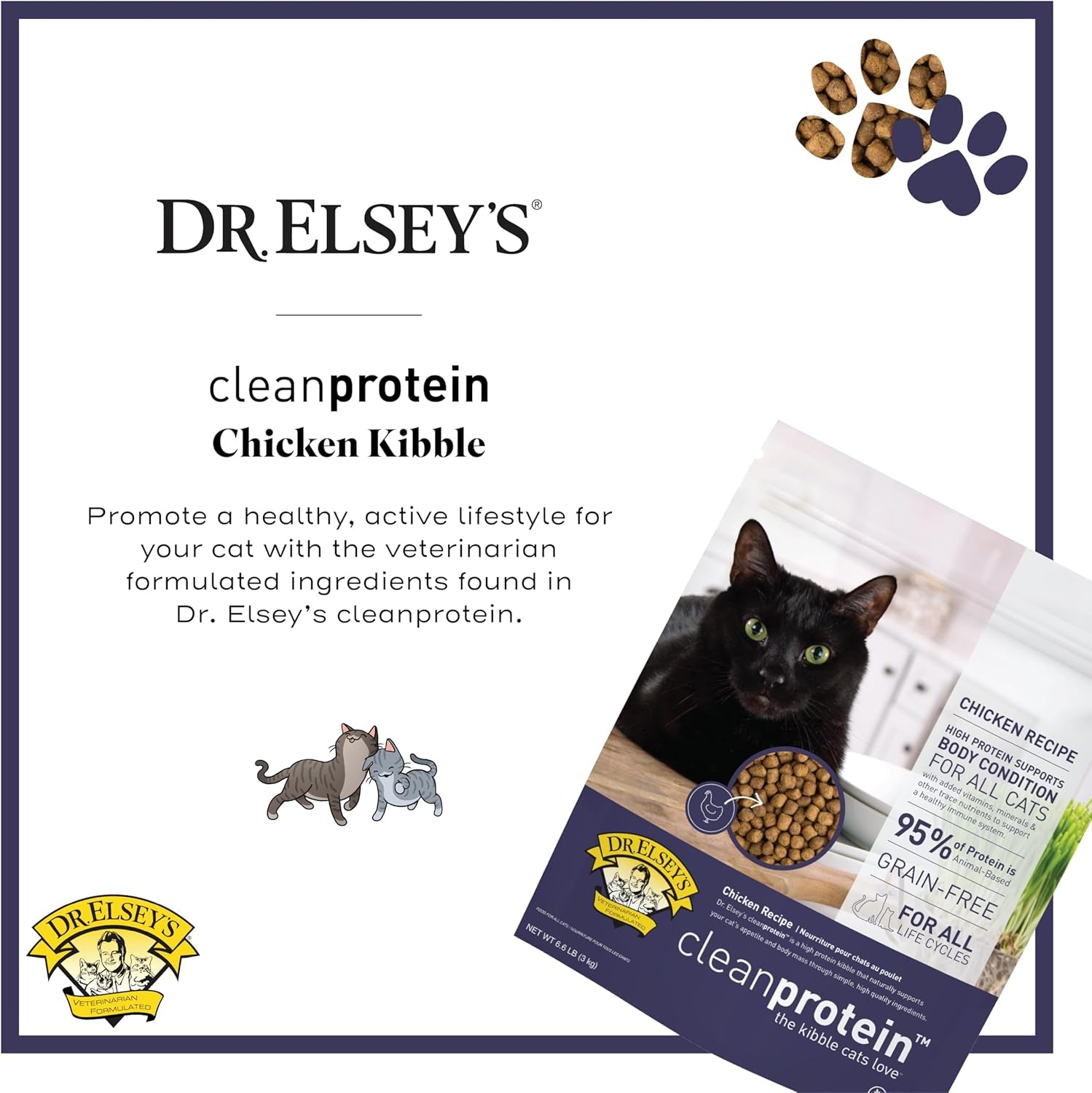 dr-elseys-cleanprotein-chicken-cat-kibble-2-lb-bag
