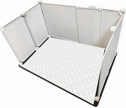 Litter Box Splash Guard, Litter Box Pee Shields for Dogs, Easy to Clean Indoor Dog Fence with Puppy Pee Pad Holder Tray Fits Suitable for Small and Young Dogs（Small）6