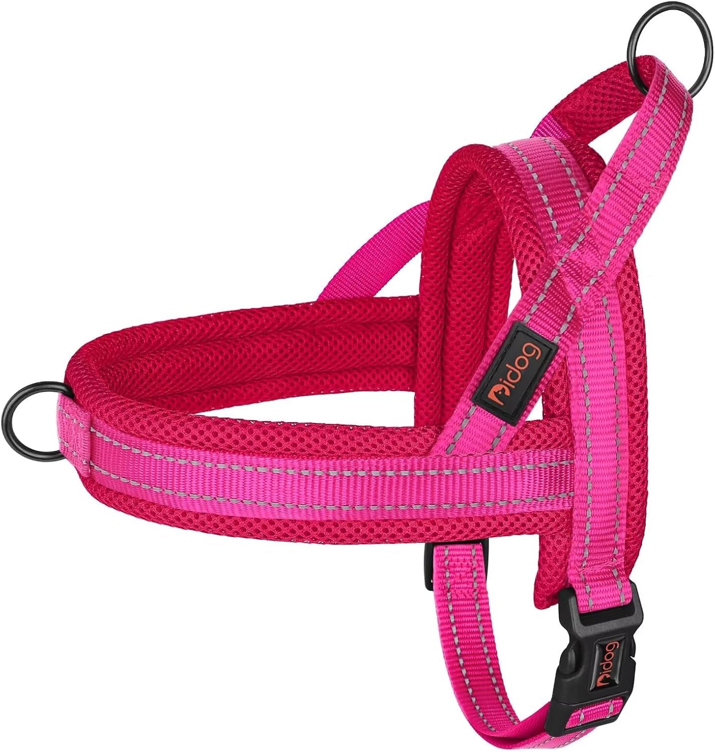 didog-no-pull-dog-harness-for-small-dogs-breathable-mesh-padded-hot-pink-s-quick-fit-easy-on-and-off-lightweight-reflective-vest-harness-for-night-safty-easy-for-walking-and-training-chest-18-22