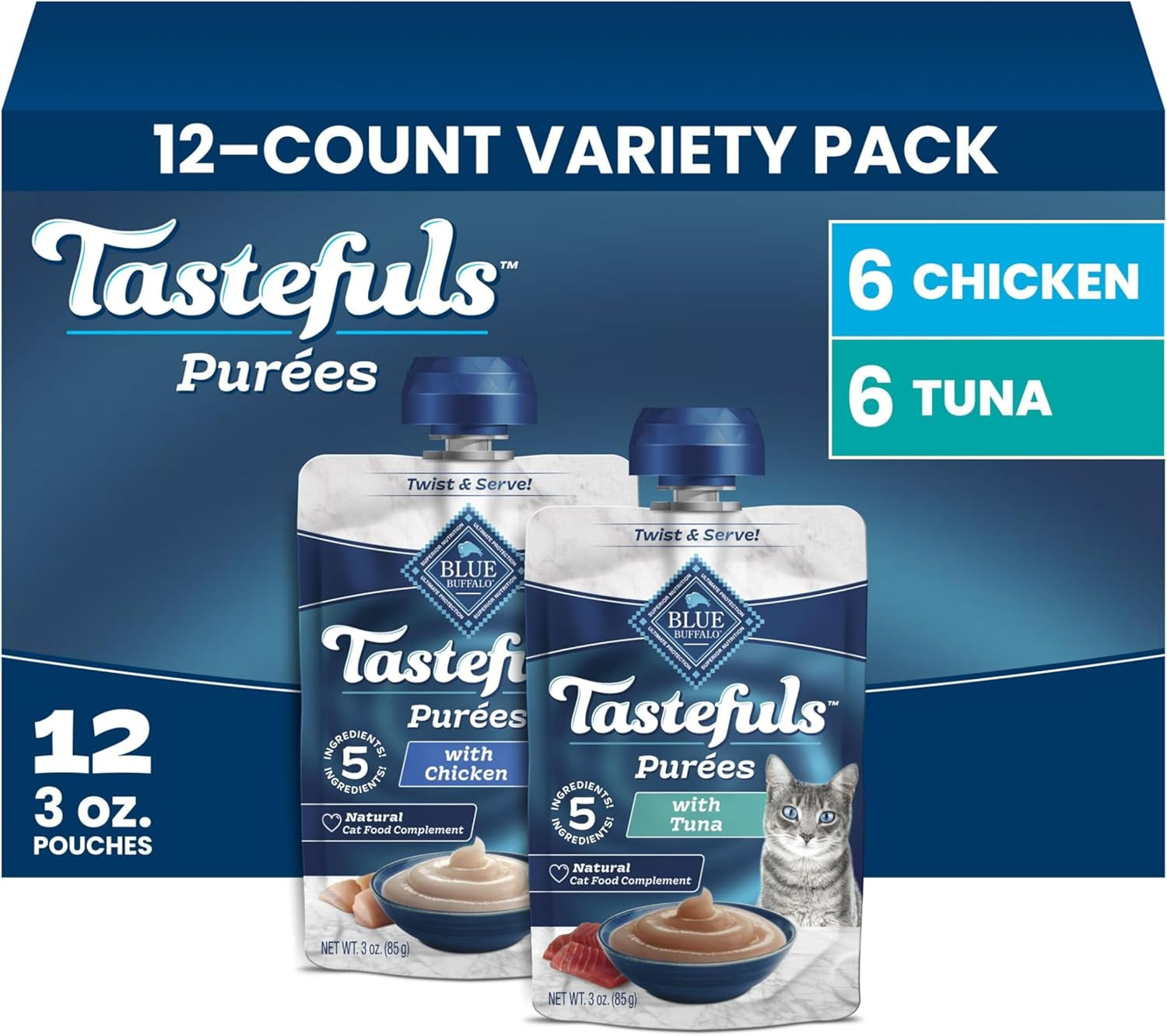blue-buffalo-tastefuls-purees-variety-pack-wet-cat-food-complement-chicken-tuna-made-with-natural-ingredients-for-all-life-stages-3-oz-resealable-pouches-12-count