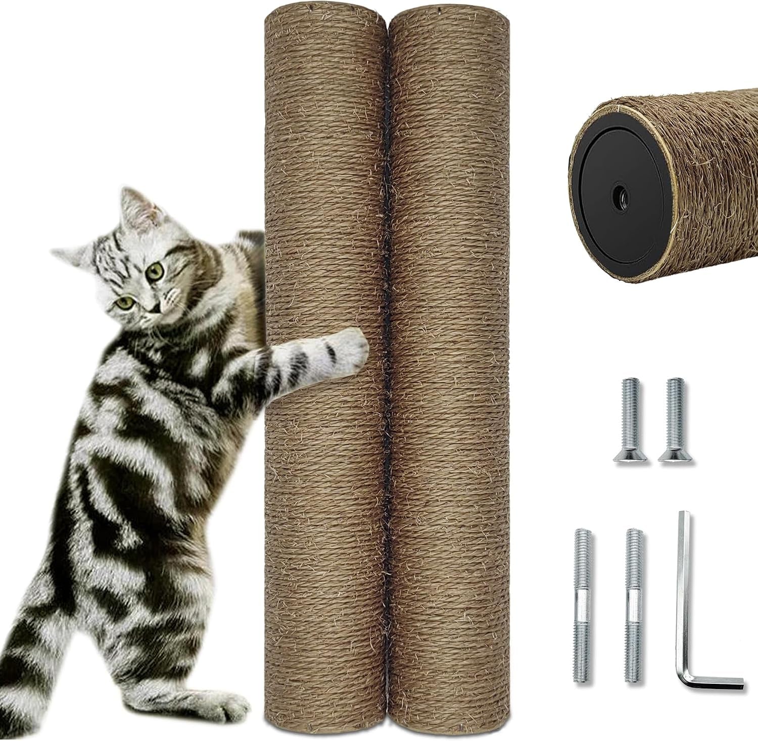 cat-scratching-post-replacement-pole-2-pcs-15-7in-cat-tree-replacement-post-natural-sisal-cat-tree-replacement-parts-with-m8-screws-cat-scratch-post-for-refurbishment-15-7in-40cm