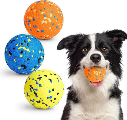 Kimee Dog Balls Tennis Ball Toys Dog Toys for Aggressive Chewers Durable Teething Chew Toys Water Toy Fetch Ball for Large Medium Small Dog and Puppies (4 Balls)12