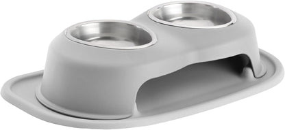 Weathertech Double High Pet Feeding System - Elevated Dog/Cat Bowls - 8 Inch High Dark Grey (DHC3208DGDG)28