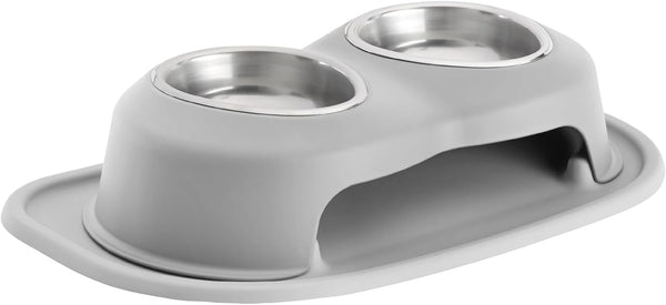 Weathertech Double High Pet Feeding System - Elevated Dog/Cat Bowls - 8 Inch High Dark Grey (DHC3208DGDG)28