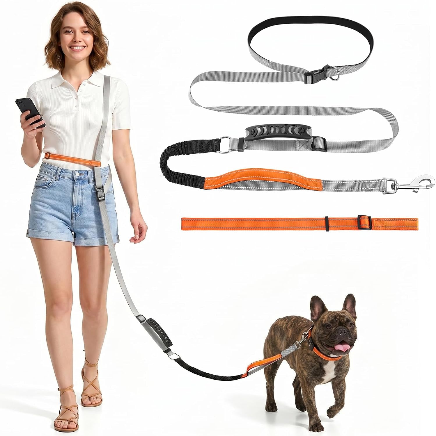 xiaz-hands-free-dog-leash-versatile-crossbody-dog-leash-5-9-7-9-ft-waist-belt-with-double-handles-for-small-medium-and-large-dogs-walking-running-and-jogging-red