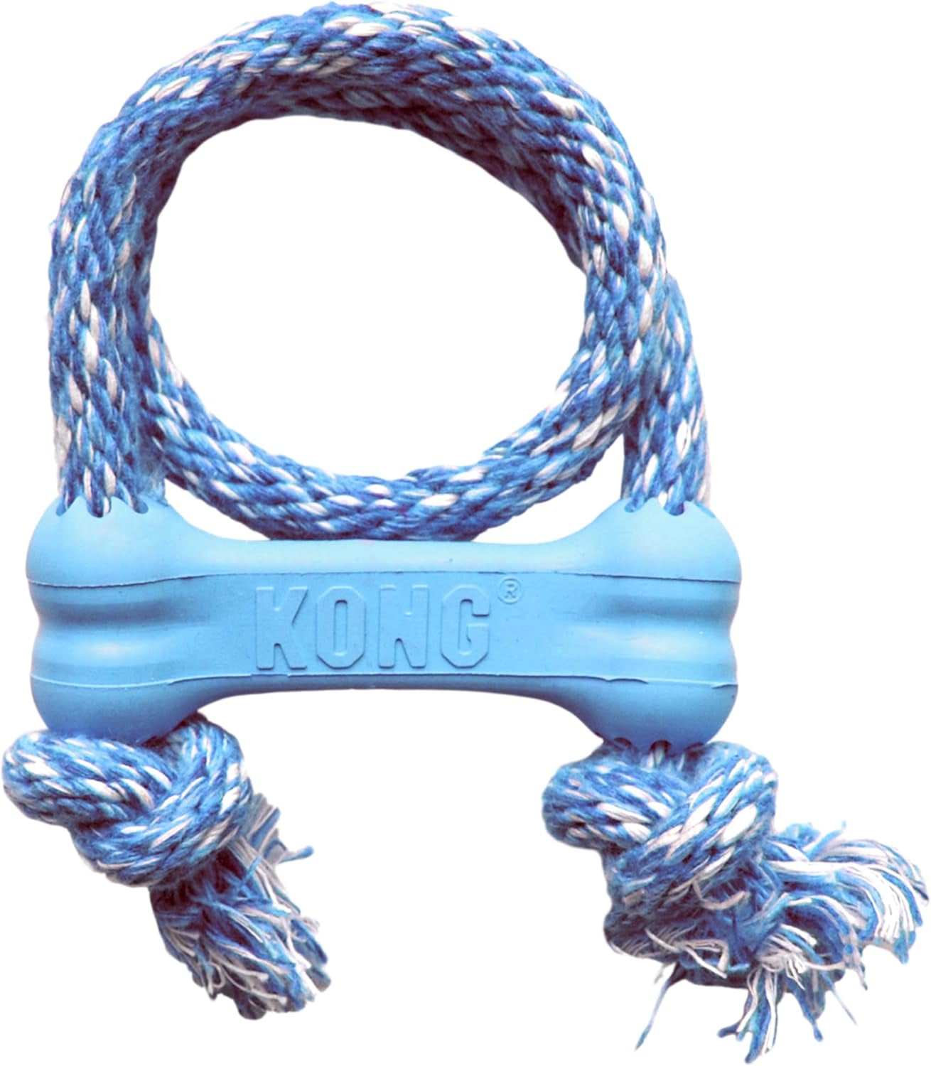 kong-puppy-goodie-bone-with-rope-natural-rubber-for-xs-puppies-blue-kong-natural-rubber-bone-with-a-cotton-rope-for-teeth-cleaning-engaging-chew-play-for-growing-teething-puppies