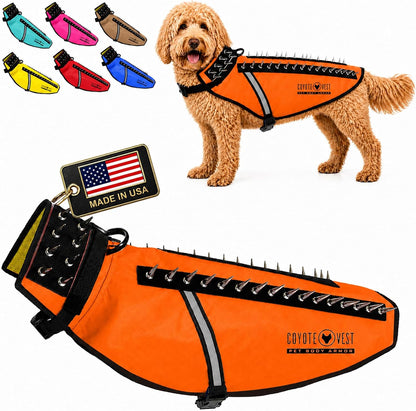 Coyotevest Dog Harness, Stab-Resistant Coyote Vest, Small, Neon Pink | Reflective Stab-Resistant Vest Helps Protect Small Dogs from Coyotes, Aggressive Dogs and Birds of Prey, Made in the USA43