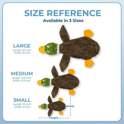 Best Pet Supplies Squeaky Dog Toys with Soft Durable Fabric for Small, Medium and Large Pets Interactive Toy for Indoor Play, Supports Active Biting and Play - 1Wild Duck, Small5