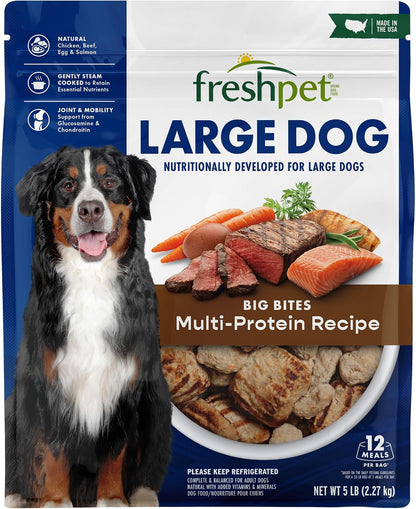 Freshpet Healthy & Natural Large Dogs/Breeds Dog Food, Fresh Multi Protein Recipe, 5Lb2