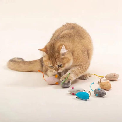 Catnip Toy, Cats Mouse Plush Cat Toys, Cat Mice & Animals Toys for Indoor Cats and Kittens, Cat Chew Toy for Exercise for Pet Cat Kitten Kitty (6 Packs)9