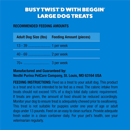 Purina Busy with Beggin' Dog Treats, Twist'D - 10 Count (Pack of 1)7