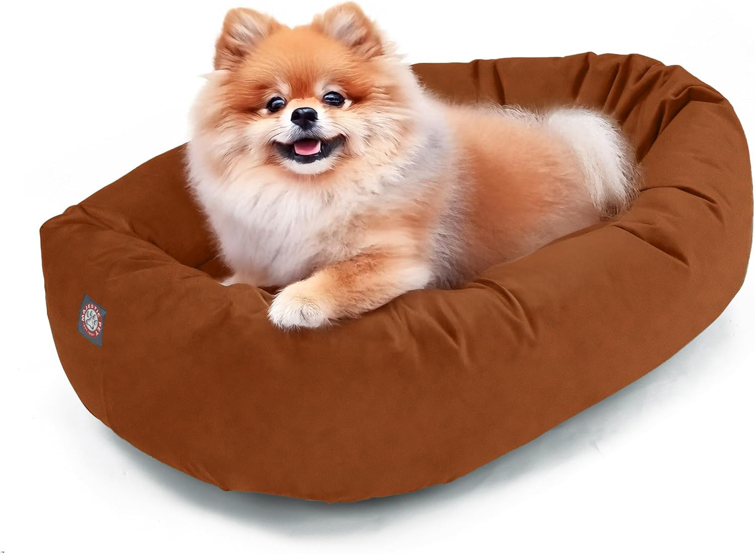 majestic-pet-32-inch-suede-calming-dog-bed-washable-cozy-soft-round-dog-bed-with-spine-support-for-dogs-to-rest-their-head-fluffy-donut-dog-bed-32x23x7-inch-round-pet-bed-medium-sage
