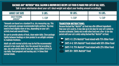 Nutrish Dry Cat Food, Salmon & Brown Rice Recipe, 14 Lb. Bag (Rachael Ray) | Suitable for Cats of All Life Stages, No Artificial Flavors, Nature Food with Added Vitamins, Minerals & Nutrients10