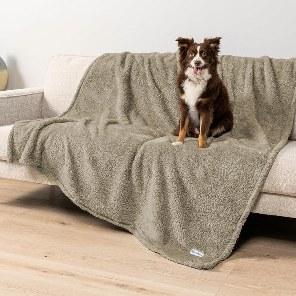 Petami Fluffy Waterproof Dog Blanket for Couch and Bed, Reversible Sherpa Pet Throw, Pee Proof Furniture Protector Sofa Cover, Washable Cat Blanket for Small Medium Dogs and Cats (Pink Blush, 24X32)26