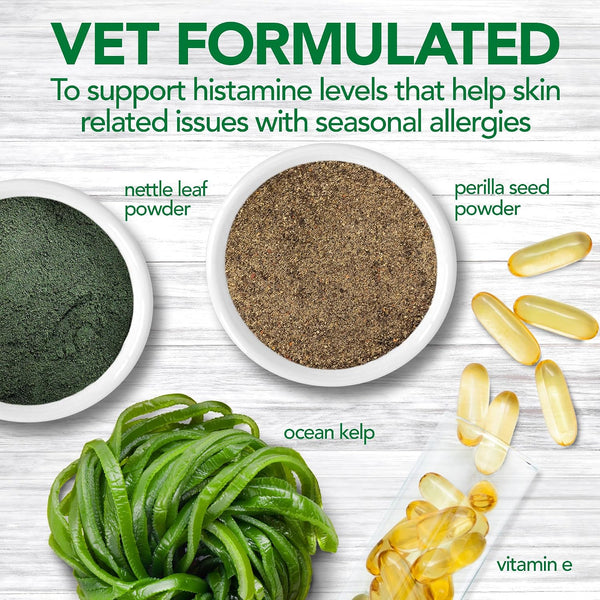 Vet'S Best Seasonal Allergy Chewable Tablets for Dogs, Soothes Dog, 60Ct | Seasonal Allergy Relief Tablets, Helps Soothe Itchy Skin, Supports Healthy Skin & Coat, Daily Chewable Formula3