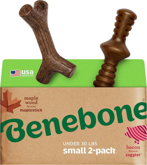 Benebone Small 4-Pack Dog Toys for Aggressive Chewers – under 30 Lbs12