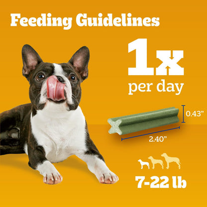 Pedigree Dentastix Small & Toy Breed Dog Dental Treats, Fresh, 102 Count | Triple Action Dental Care, Reduces Tartar, Cleans Teeth, Freshens Breath, for Dogs 7-22 Lbs, No Added Sugar/Fillers8