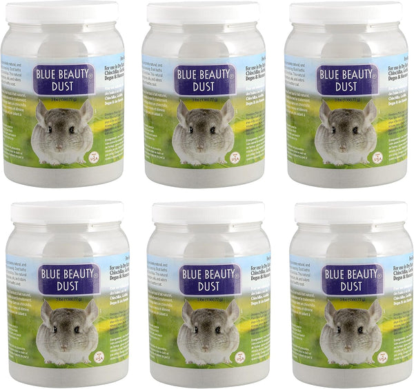 Lixit Blue Beauty® Chinchilla Dust Powder - Dry Bath Grooming Dust for Hamsters, Gerbil, Degus, and Small Animals - Made in the USA (3 Pound)8