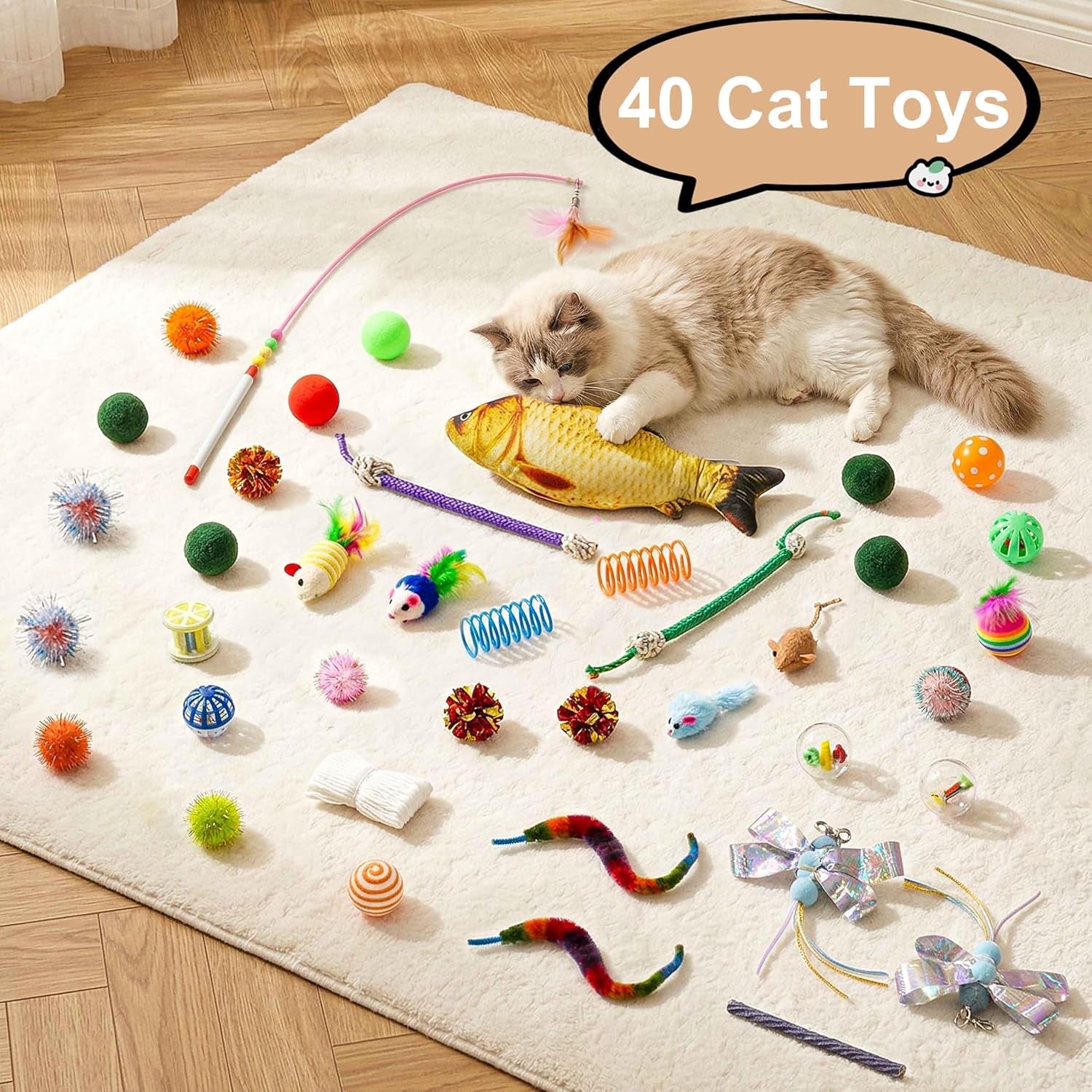cat-tunnel-bed-with-40-pcs-interactive-cat-toys-cat-tube-with-kitten-toys-for-indoor-kittens-collapsible-play-tunnel-white