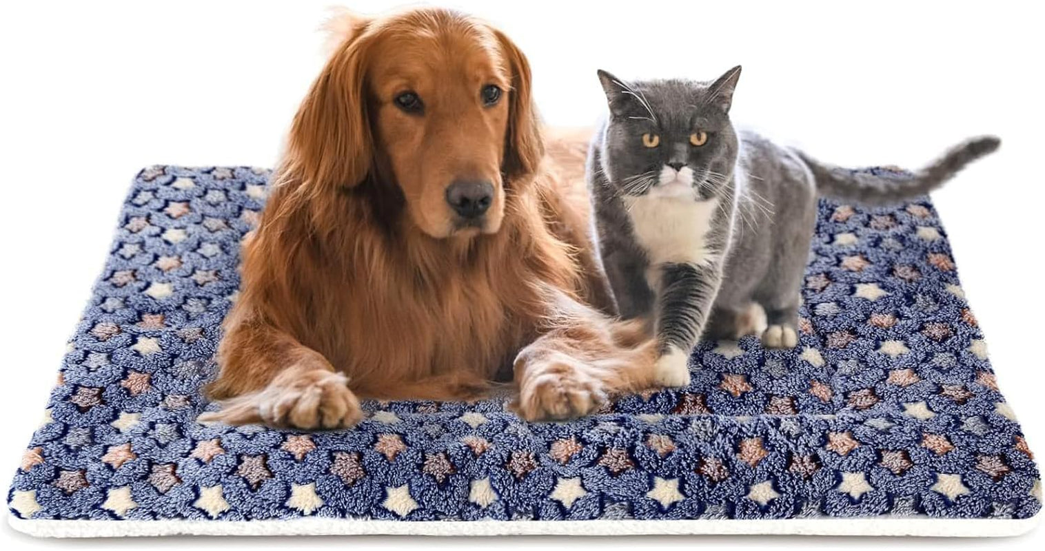 mora-pets-cat-bed-dog-crate-pad-ultra-soft-pet-bed-with-cute-star-print-washable-crate-mat-for-small-dogs-and-indoor-cats-reversible-fleece-dog-kennel-pad-cat-carrier-mat-14-x-17-5-inch-grey