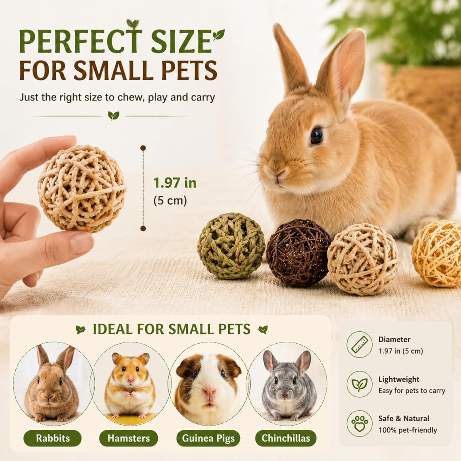 skylety-15-pieces-bunny-chew-balls-for-rabbits-small-animal-rolling-grass-toys-and-treats-for-guinea-pigs-chinchillas-hamsters-mice-teeth-grinding-gnawing-and-playclassic-style-1-97