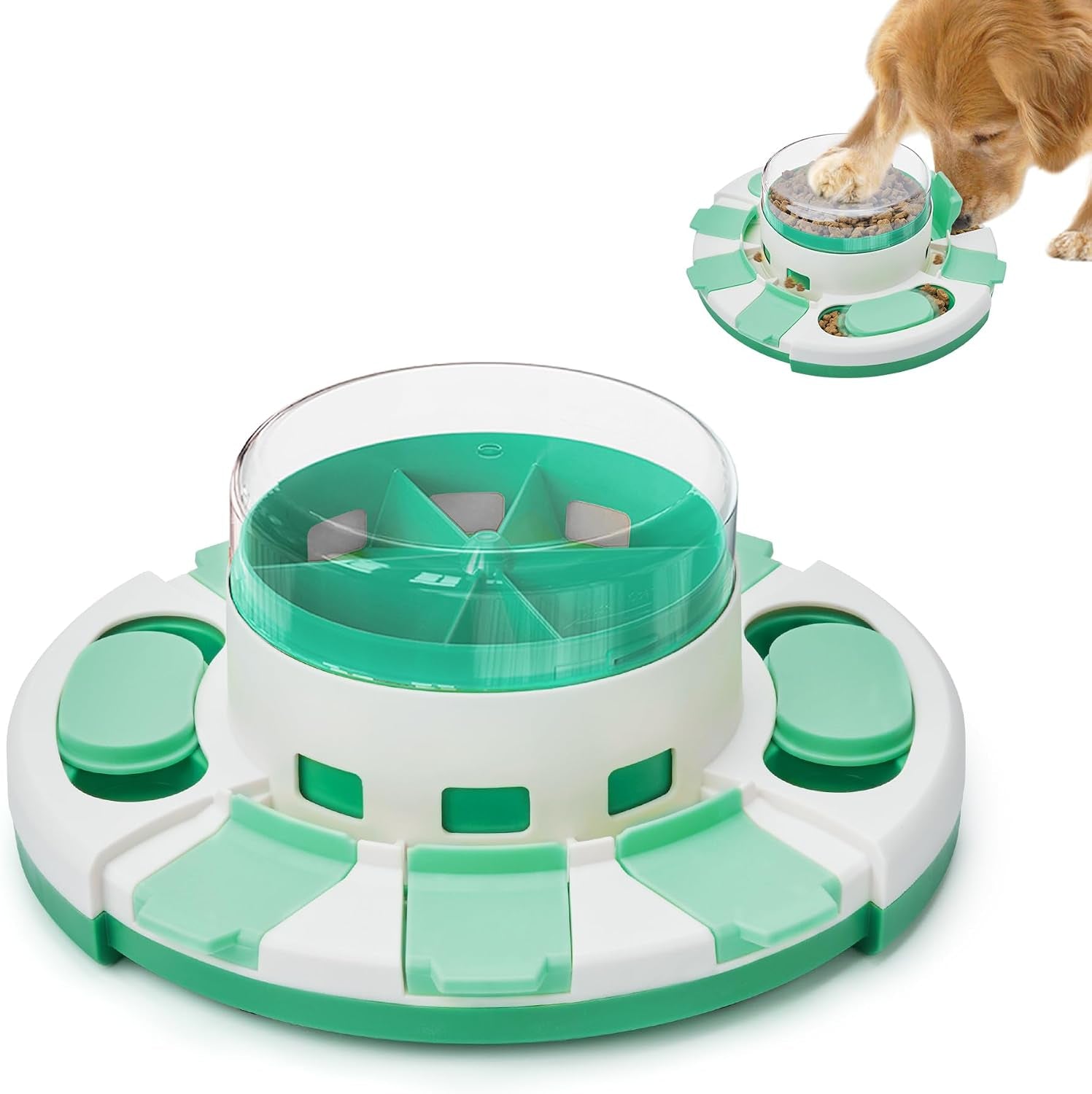 potaroma-dog-puzzle-toy-2-levels-slow-feeder-pup-food-treat-feeding-dispenser-for-iq-training-and-entertainment-for-all-breeds-4-2-inch-height-pup-iq-training-and-entertainment-for-all-breeds-4-2-inch-height