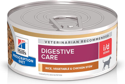HILL'S PRESCRIPTION DIET I/D Digestive Care Wet Dog Food | #1 Veterinarian Recommended, Chicken & Vegetable Stew, 12.5 Oz. Cans, 12-Pack15