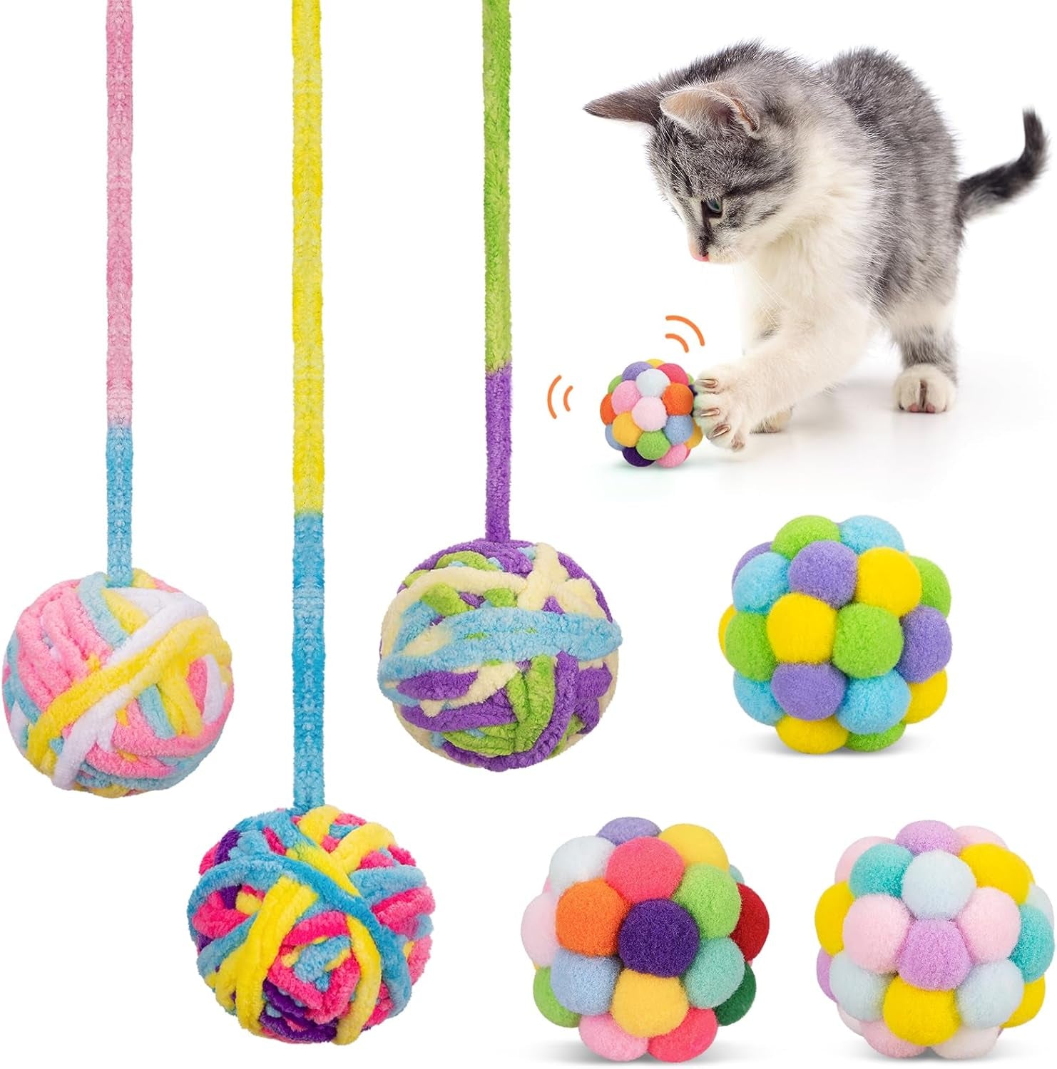 retro-shaw-cat-toys-balls-yarn-cat-ball-with-bell-inside-interactive-kitten-toys-for-indoor-bored-cats-handmade-crochet-kitty-ball-6-pack