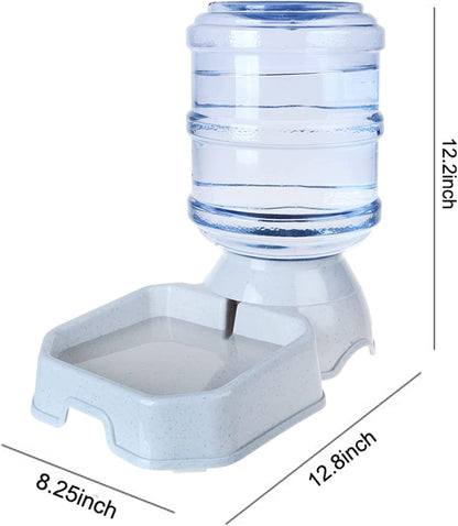 Pet Water Dispenser Station - 1 Gal Replenish Pet Waterer for Dog Cat Animal Automatic Gravity Water Drinking Fountain Bottle Bowl Dish Stand3