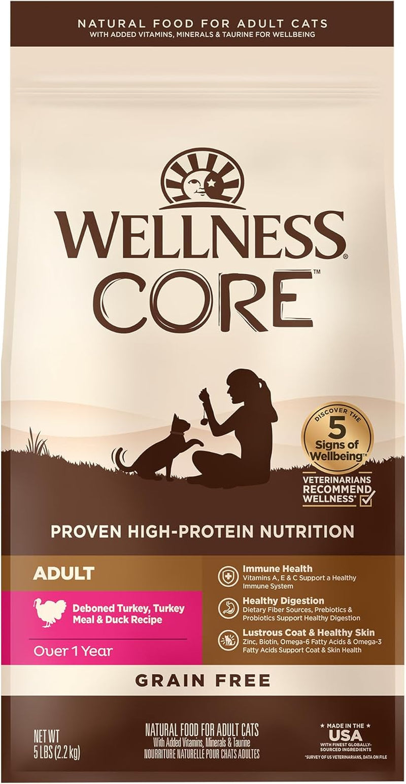 wellness-core-adult-dry-cat-food-for-indoor-cats-natural-grain-free-kibble-chicken-turkey-and-chicken-meal-recipe-5-lb-bag